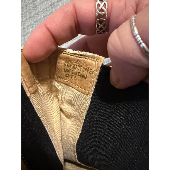 Oasis Society Beige Black Chelsea Panel Booties Size 7.5 - Picture 3 of 6